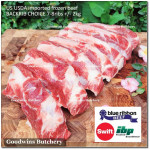 Beef rib BACKRIB back rib 7-8 ribs frozen USDA CHOICE IBP +/- 2 kg/slab (price/kg)